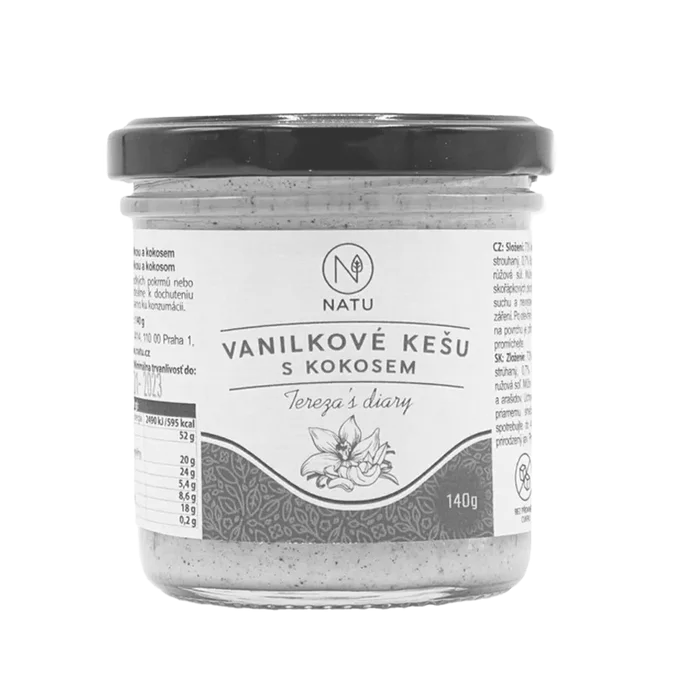 NATU Krém Vanilkové kešu s kokosem 140 g